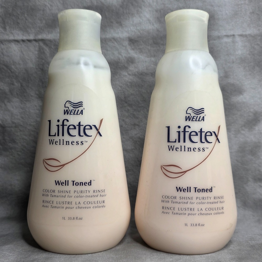 (X2) WELLAβ Lifetex Wellness Well Toned Color Shine Purity Rinse 33.8 oz
